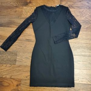 Zara black lace mini dress